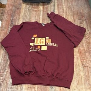 Gildan Maroon Crewneck Sweatshirt from NNHS 16th Annual Playwrights Festival